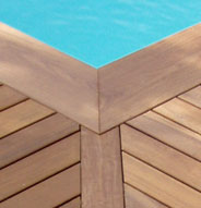 Devis Margelle bois exotique piscine